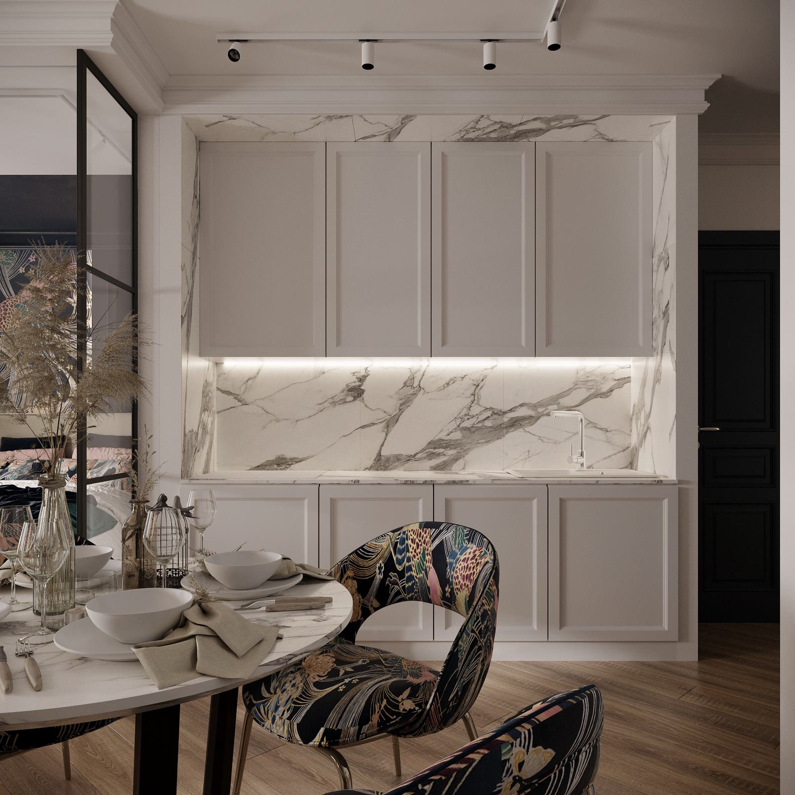 Дизайн интерьера студии, фьюжн