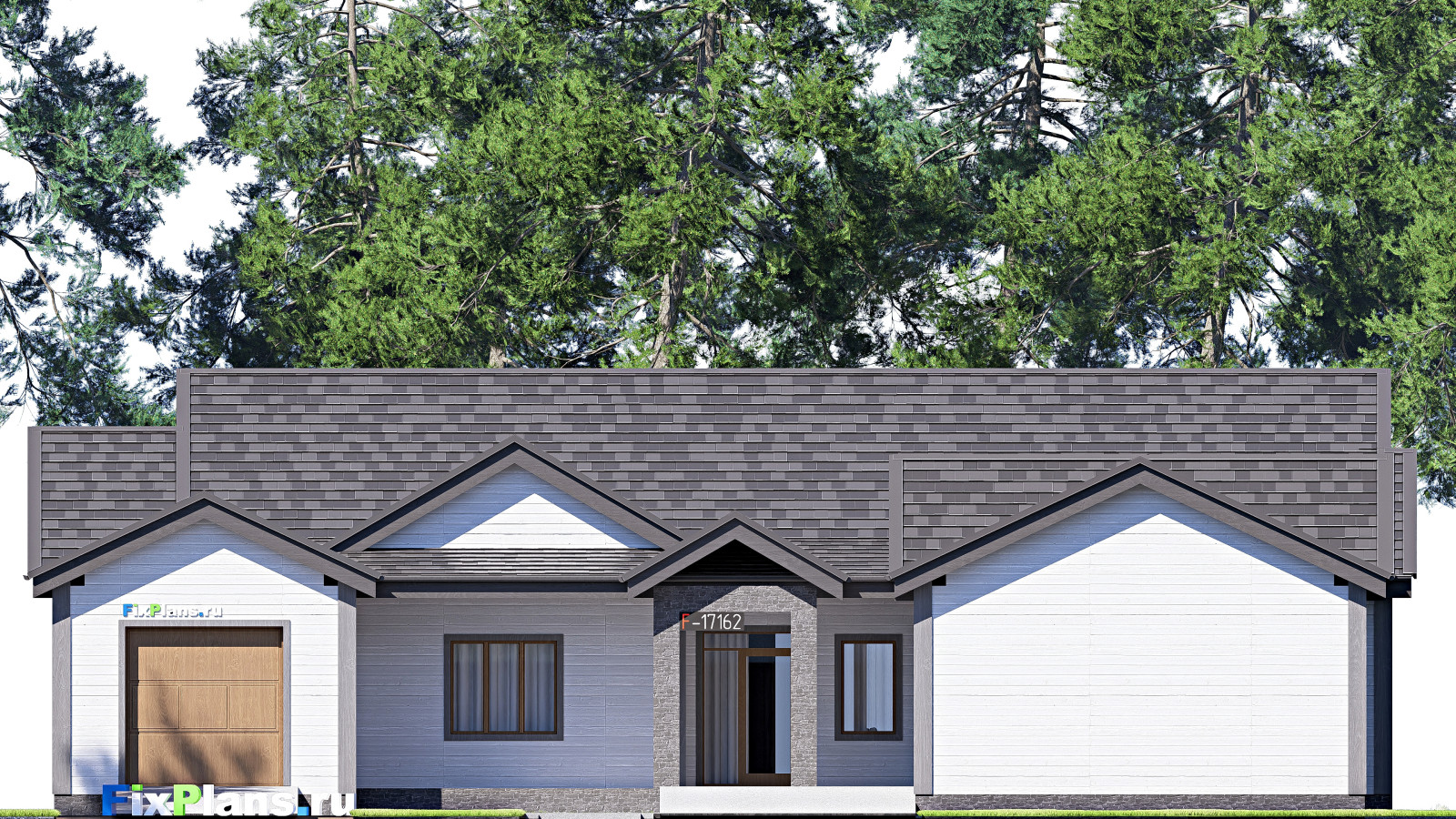 Проект одноэтажного дома 33х21м S708м2 F-17162