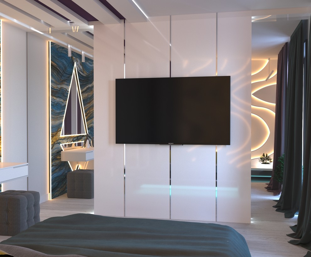 Спальня хайтек