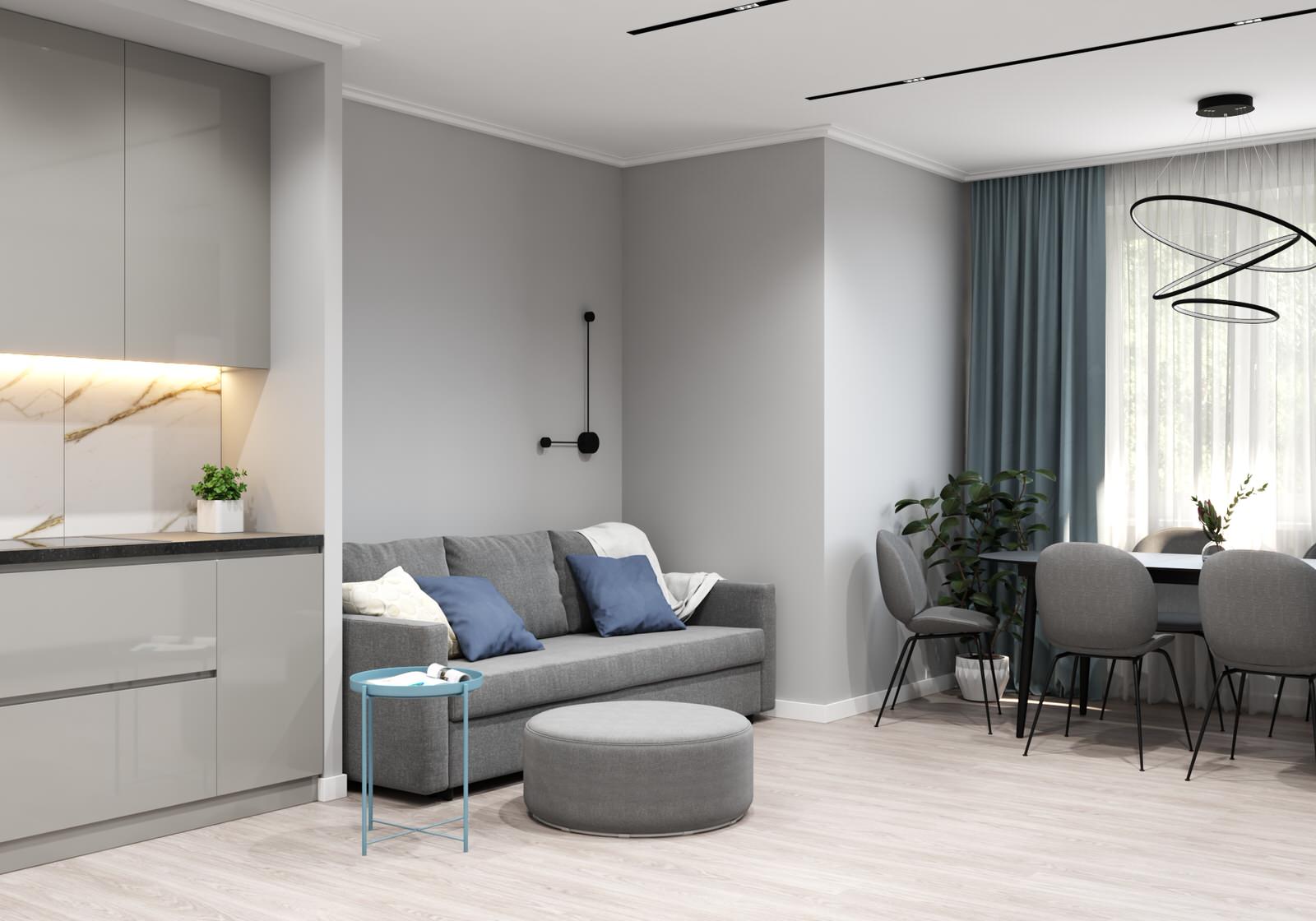 Дизайн 3х комнатной квартиры ЖК НЬЮТОН