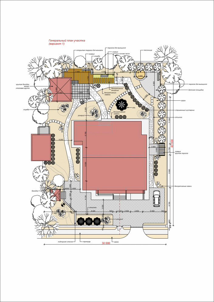 Обложка проекта: ландшафтное проектирование