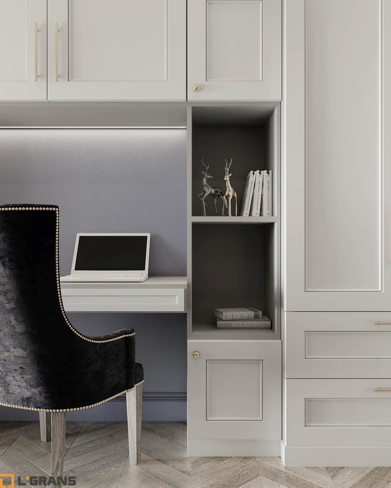 Дизайн проект интерьера 3к. квартиры в ЖК Культура