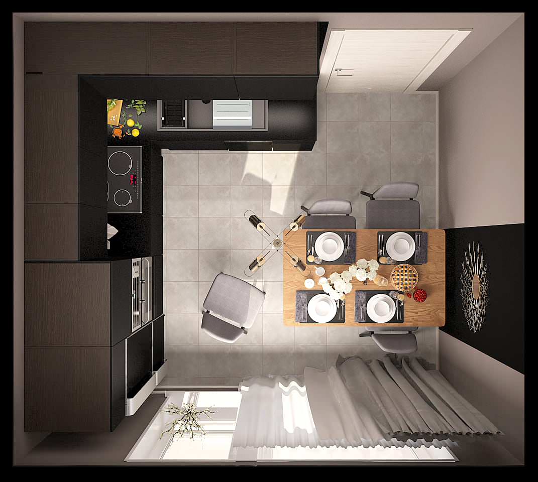 Двухкомнатная. Стены+мебель. Москва