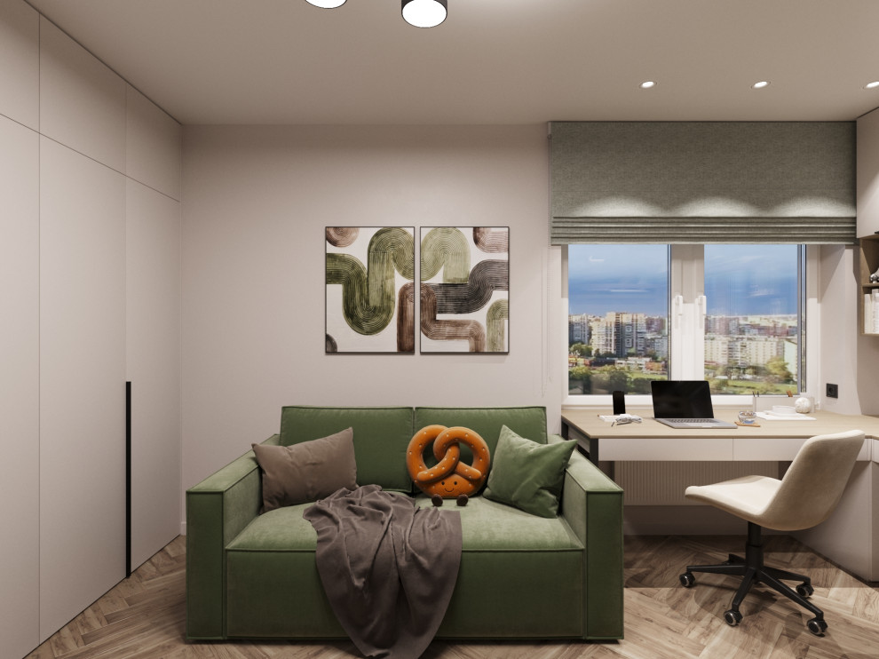 Дизайн-проект - Евротрешка 66 м2 для молодой многодетной семьи