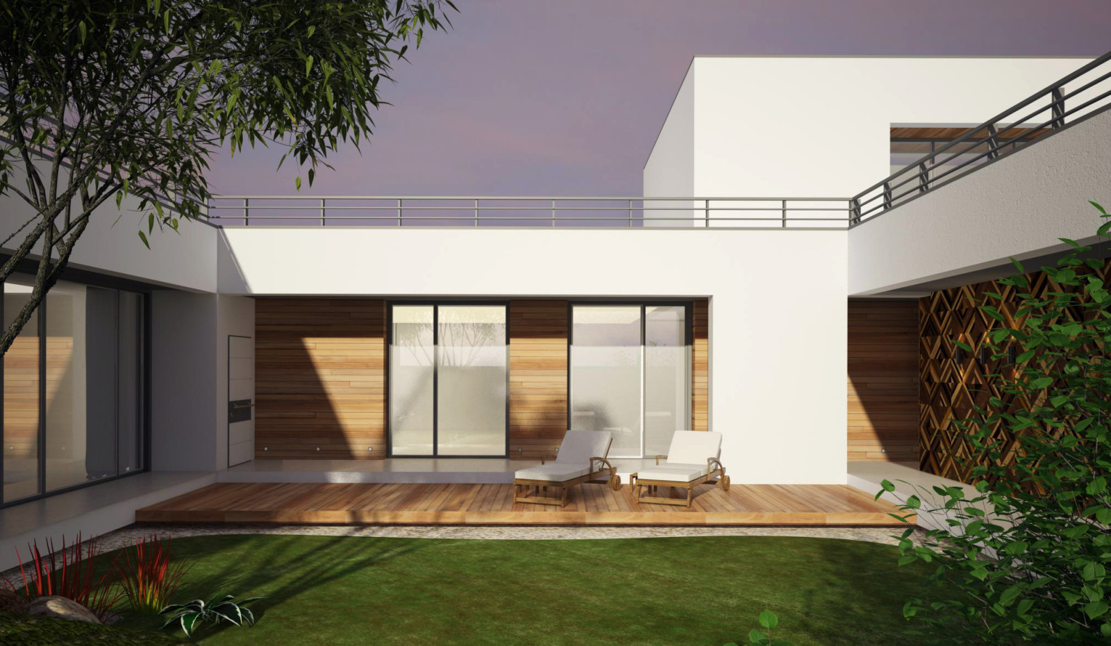 Обложка проекта: House with patio