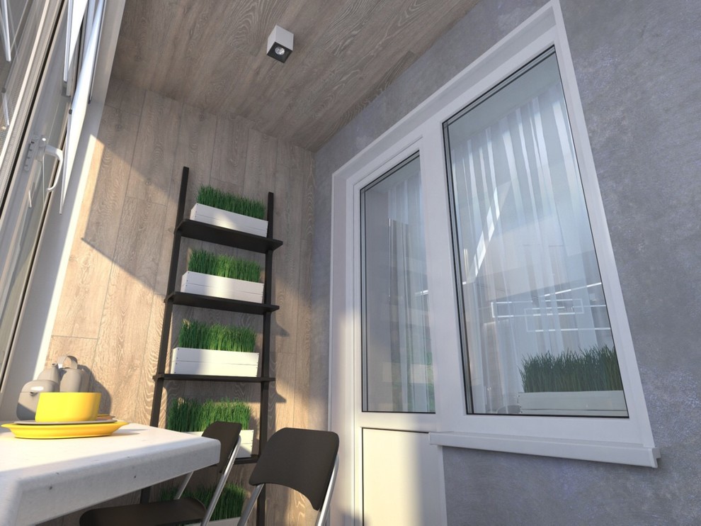 Интерьер квартиры-студии в ЖК "Караваиха"