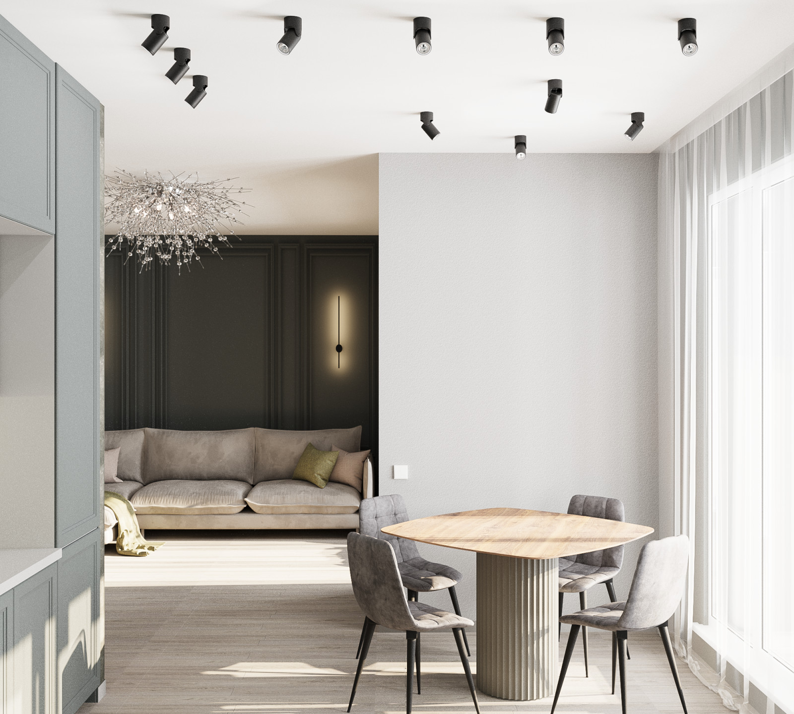 однокомнатная квартира для 2 чел