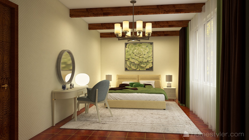 Спальня для супругов, загородный коттедж Самарская область, г. Кинель