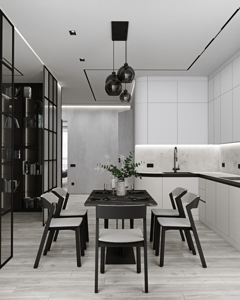 Дизайн Стильной Двухкомнатной Квартиры 74 м2 в жк Время в Москве