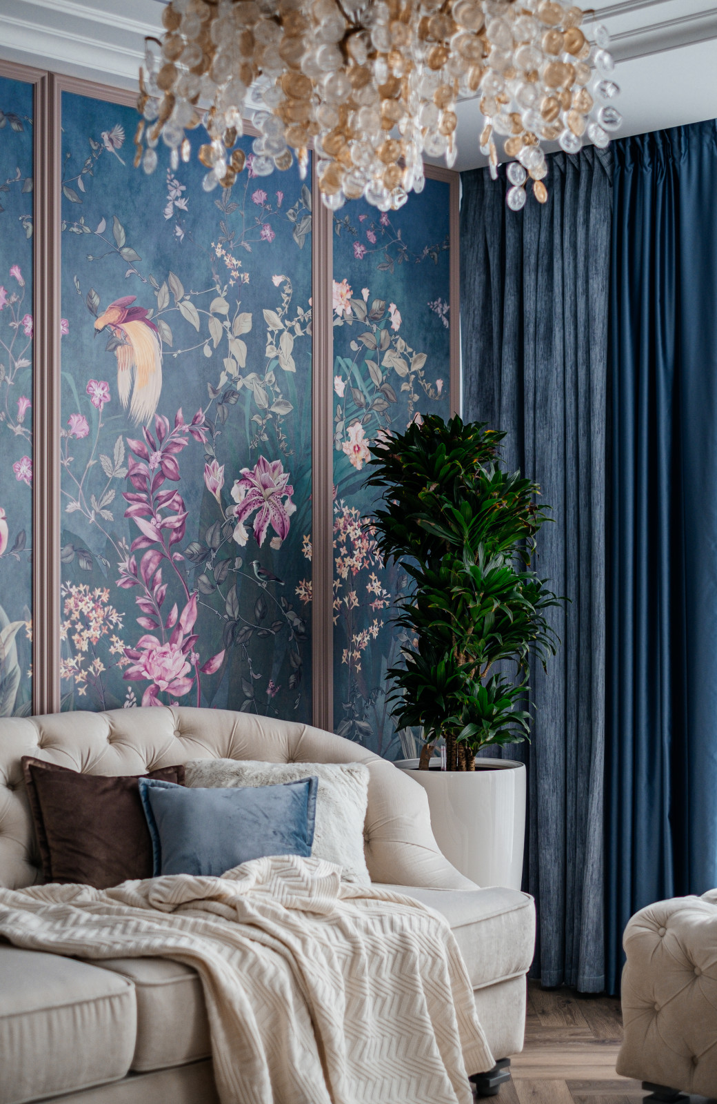 Кухня-гостиная в классическом стиле