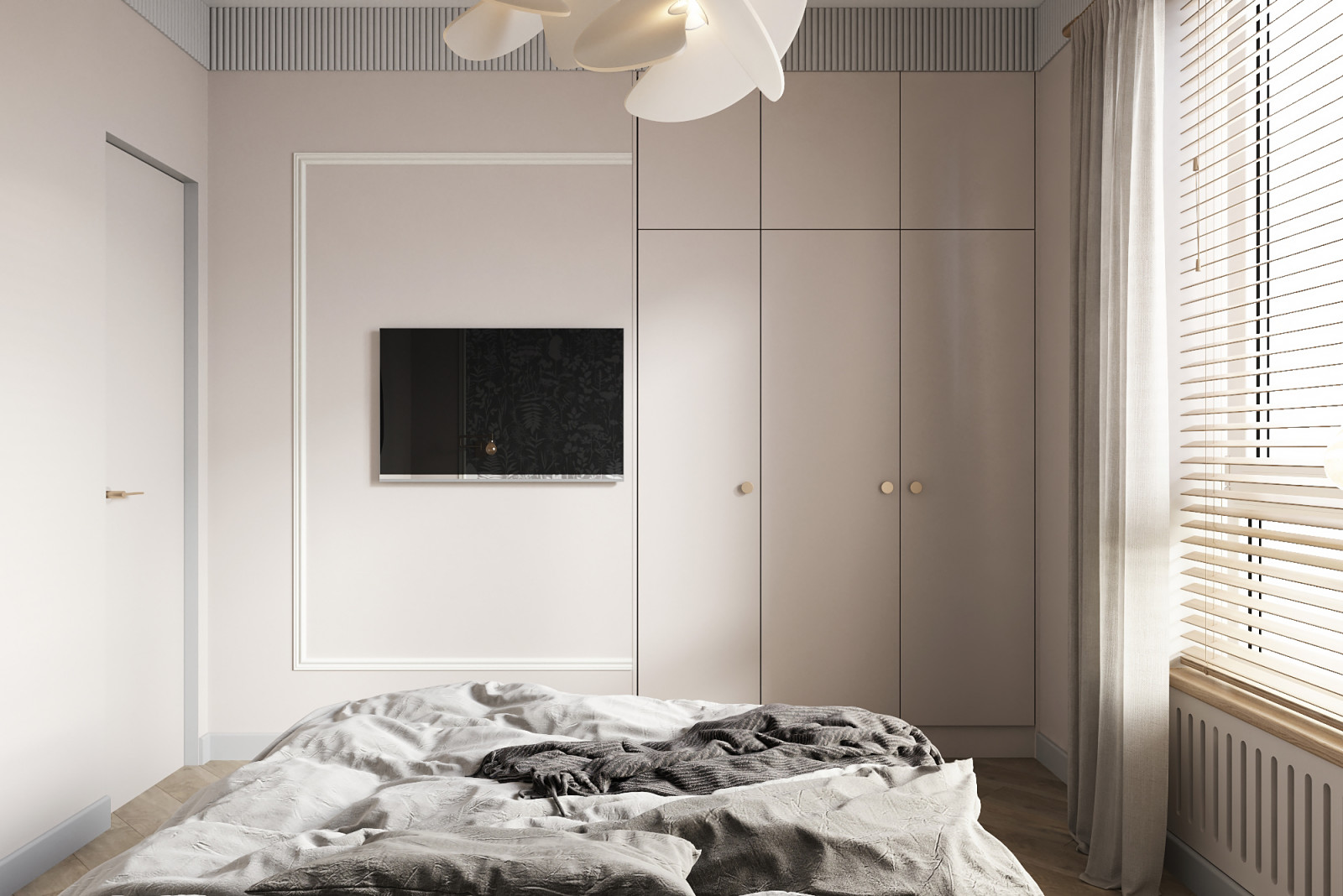 Визуализация однокомнатной квартиры 38 м2