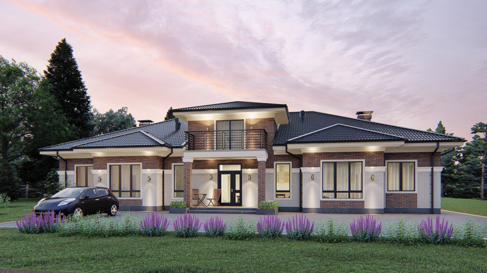 Обложка проекта: Варианты проекта гостевого дома в Подмосковье