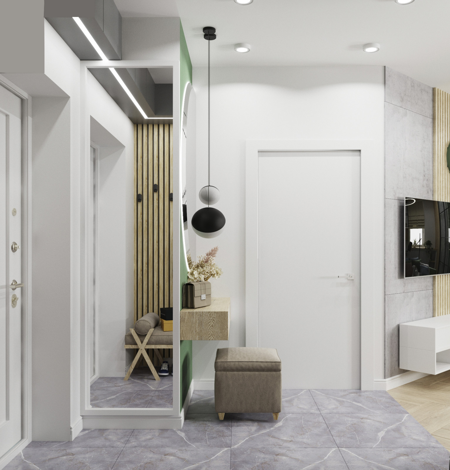 Дизайн-проект 2-х комнатной квартиры