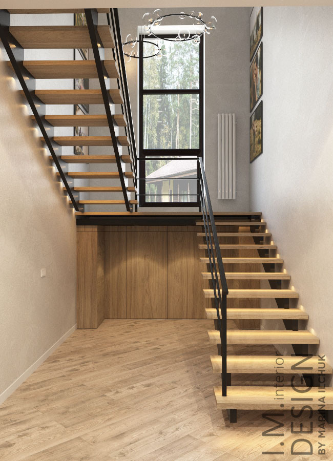 Загородный дом 400 кв.м. Холлы и вторая гостиная.