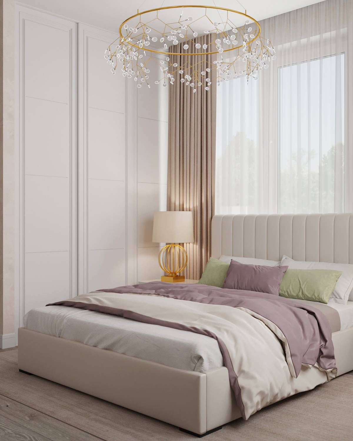 Квартира для большой семьи в леденцовых оттенках