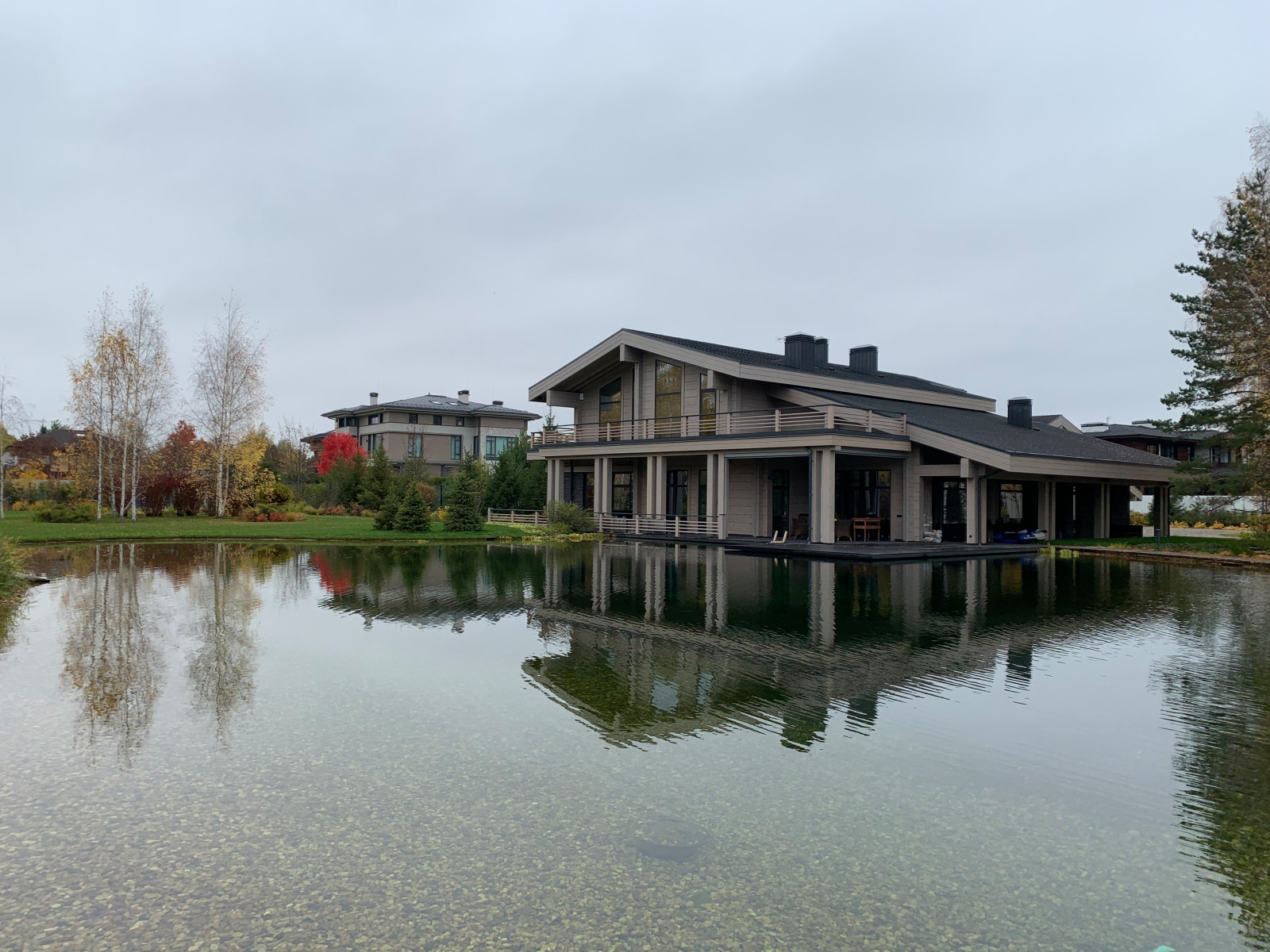 Проект сада с водоемом