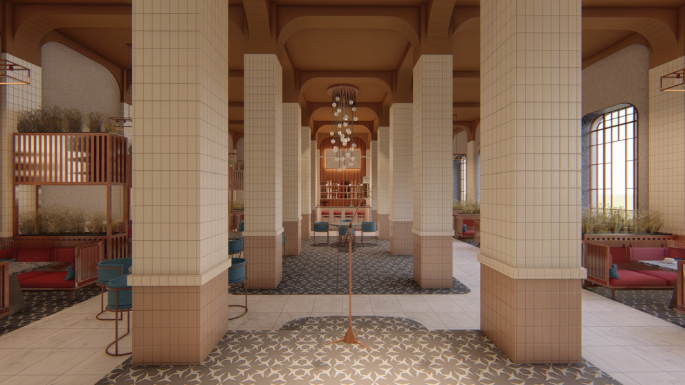 Проект ресторана в стиле ar deco