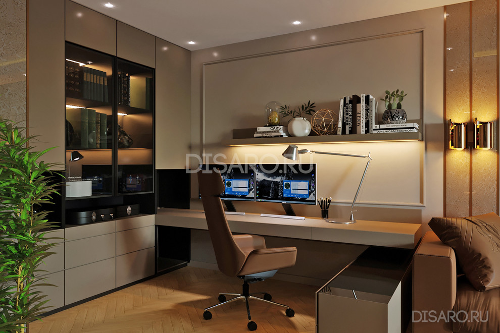 Интерьер кабинета в 3х комнатной квартире
