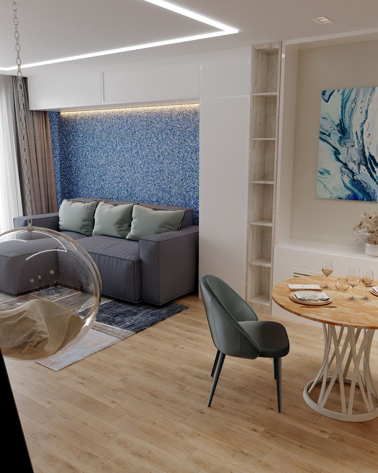 Обложка проекта: Квартира для романтичной девушки