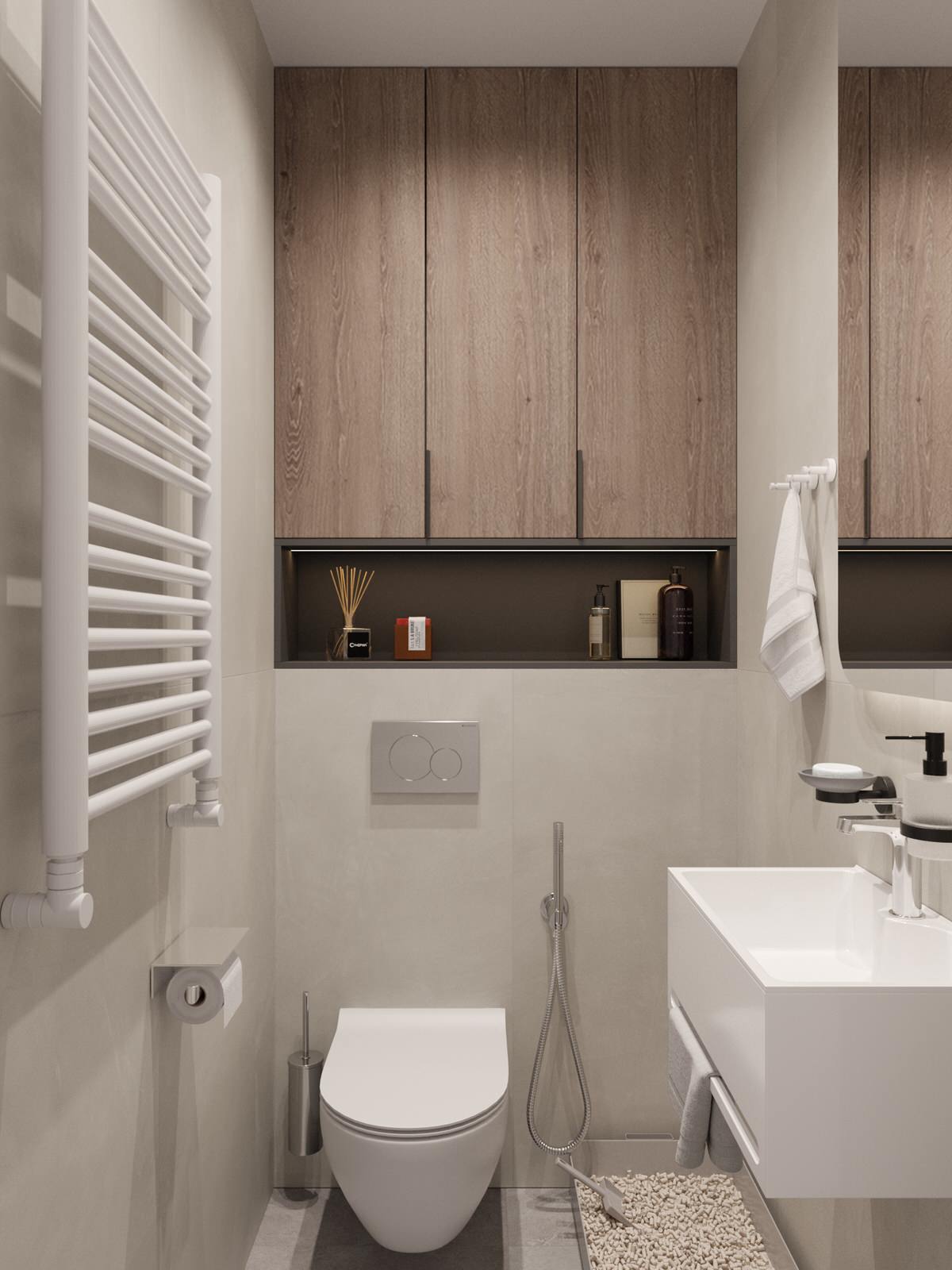 Дизайн квартиры в ЖК «Солярис» с большой лоджией