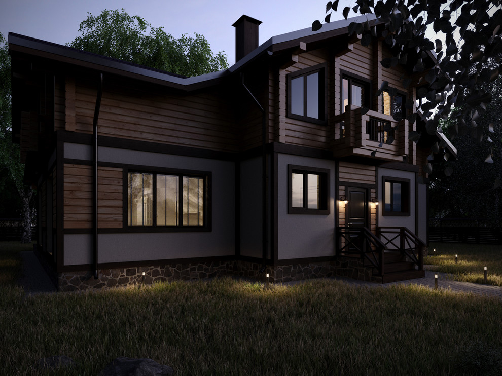 Дизайн-проект загородного дома Новиково