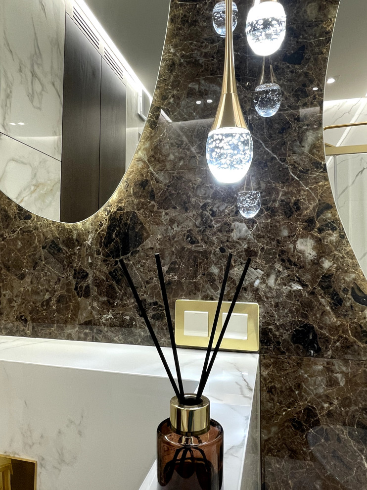 Санузел под мрамор Лабрадор