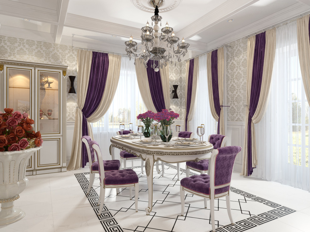 Обложка проекта: Дизайн гостиной в коттедже в стиле Неоклассика