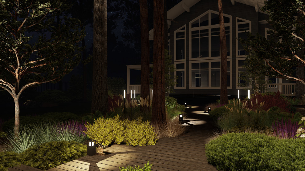 Участок ночью