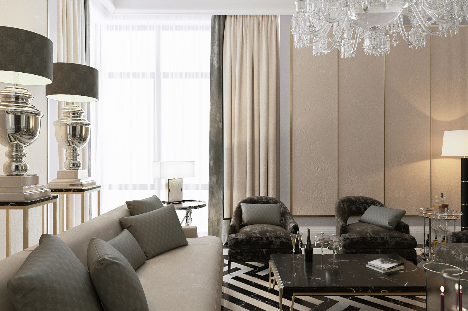 Дизайн проект особняка в Серебряном бору