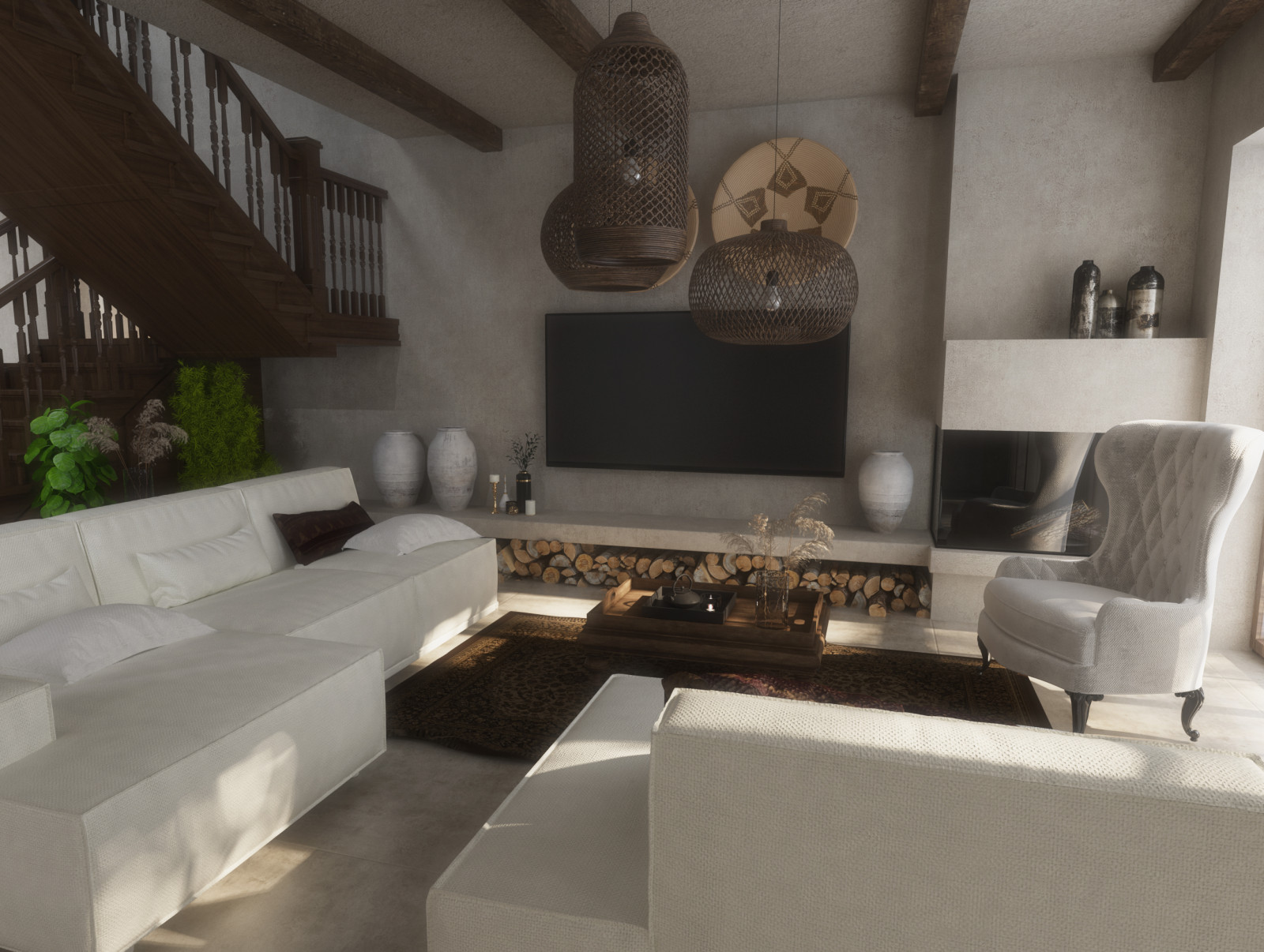 Дизайн интерьера дома в КП Репино парк