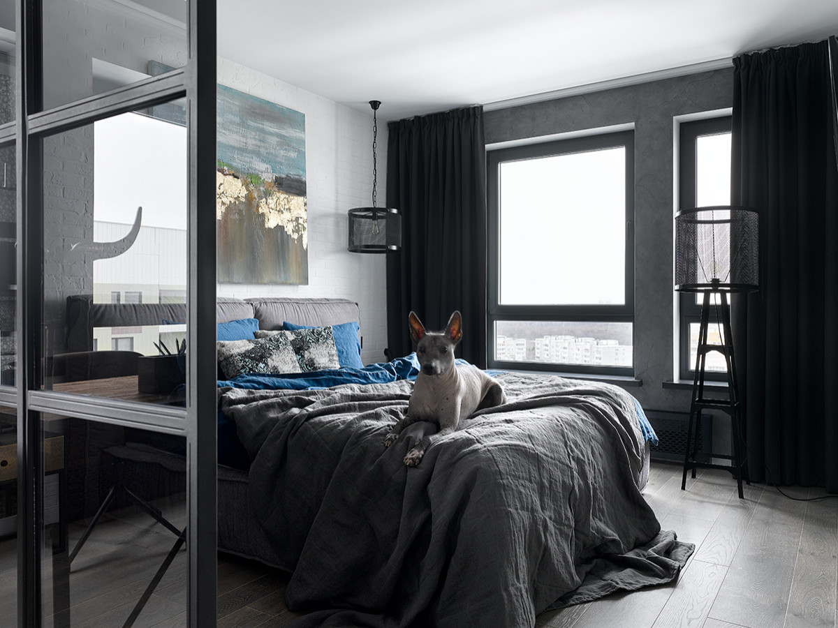 "Брутальный лофт в Московской новостройке"