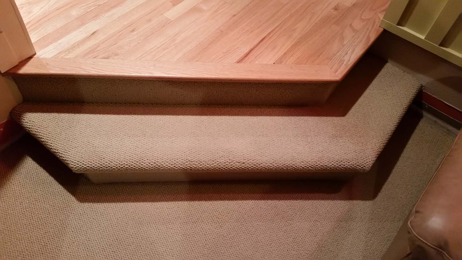 Install 2 1/4 prefinish red oak