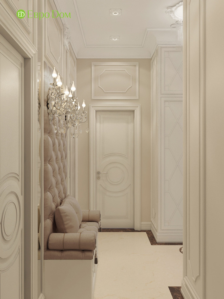 Дизайн трехкомнатной квартиры 120 кв. м в классическом стиле. Фото проекта