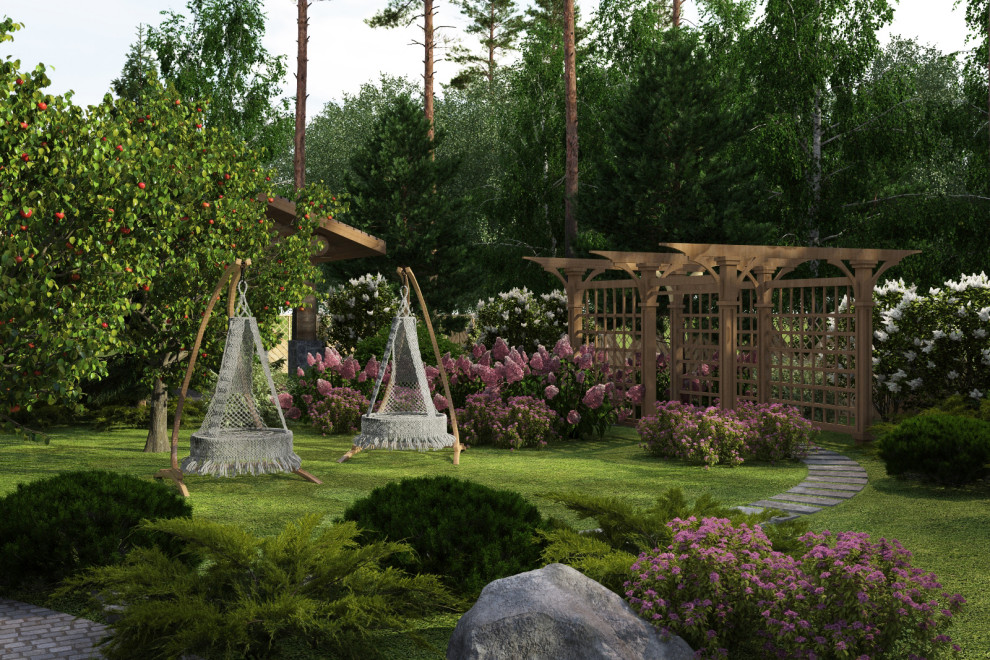 Сад в русском стиле.