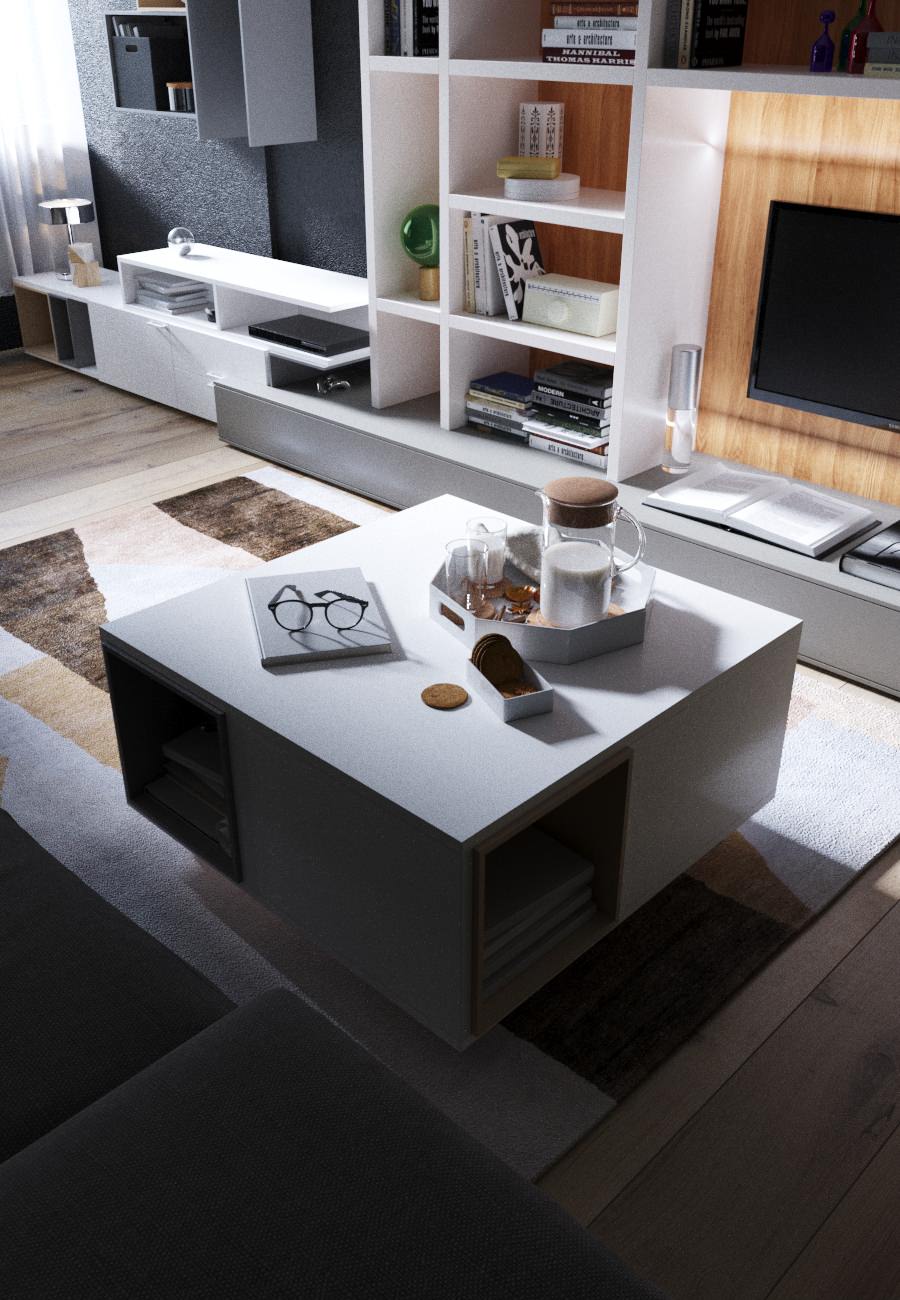 Визуализация гостиной.