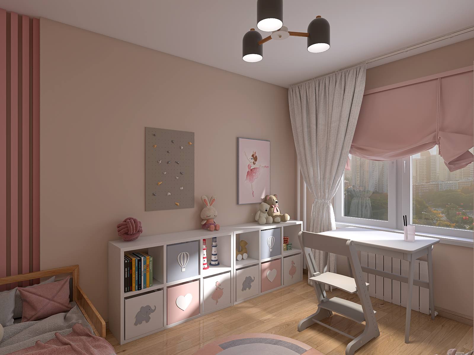 Обложка проекта: Детская для девочки в ЖК "Юнтолово"