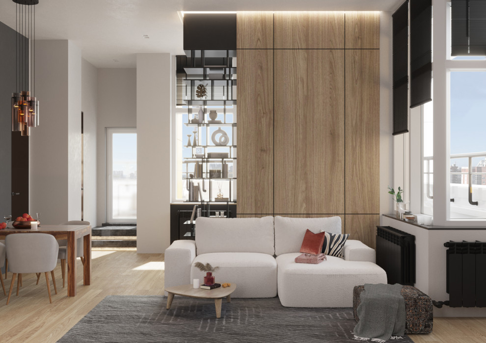 Обложка проекта: Большая квартира с террасами в Воронеже