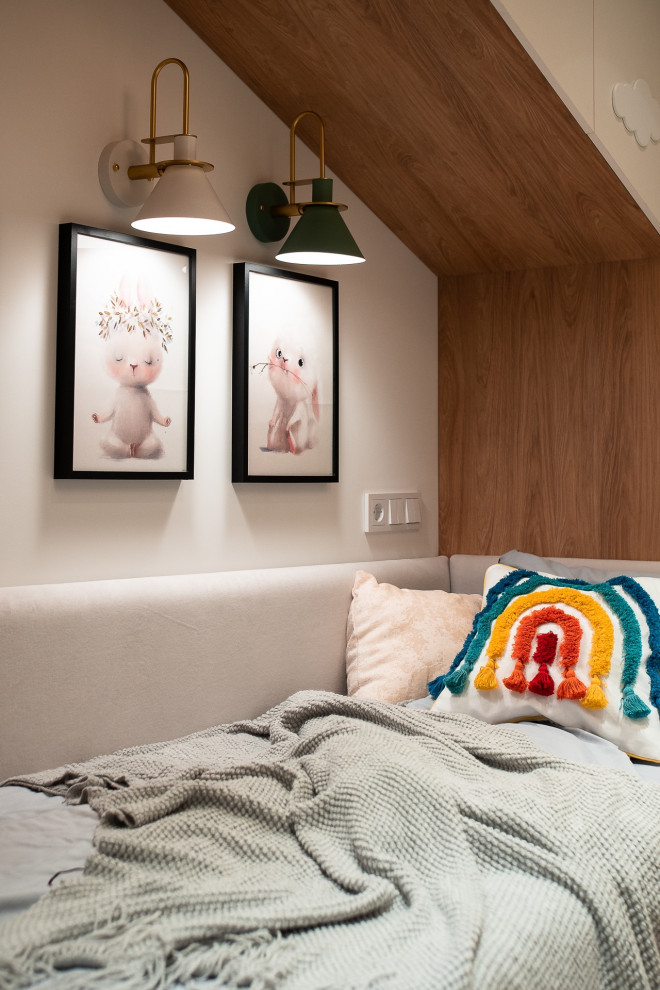 Обложка проекта: Детская комната с выходом на балкон и видом на Псковскую крепость