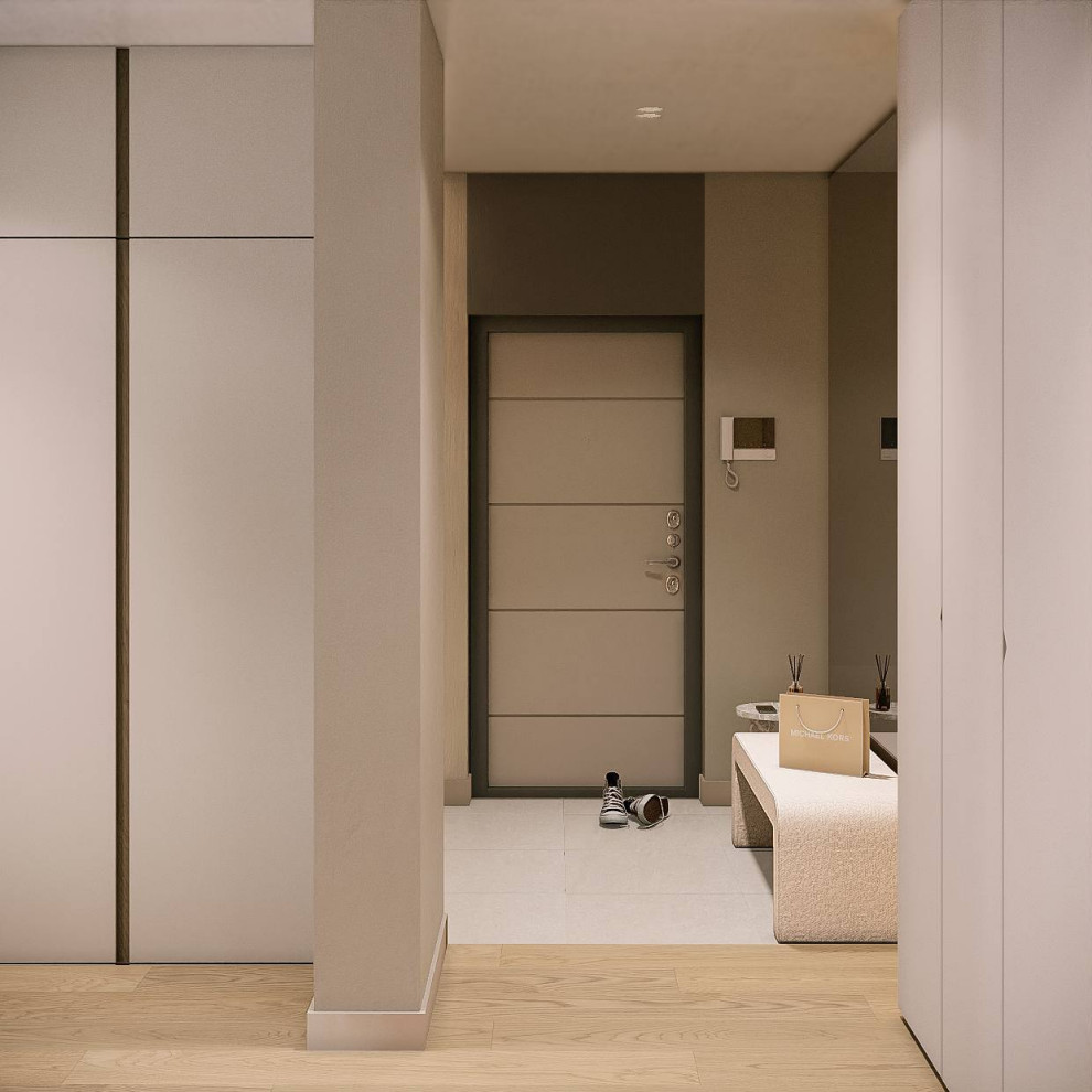 Минималистичная квартира в стиле джапанди, 100 м2