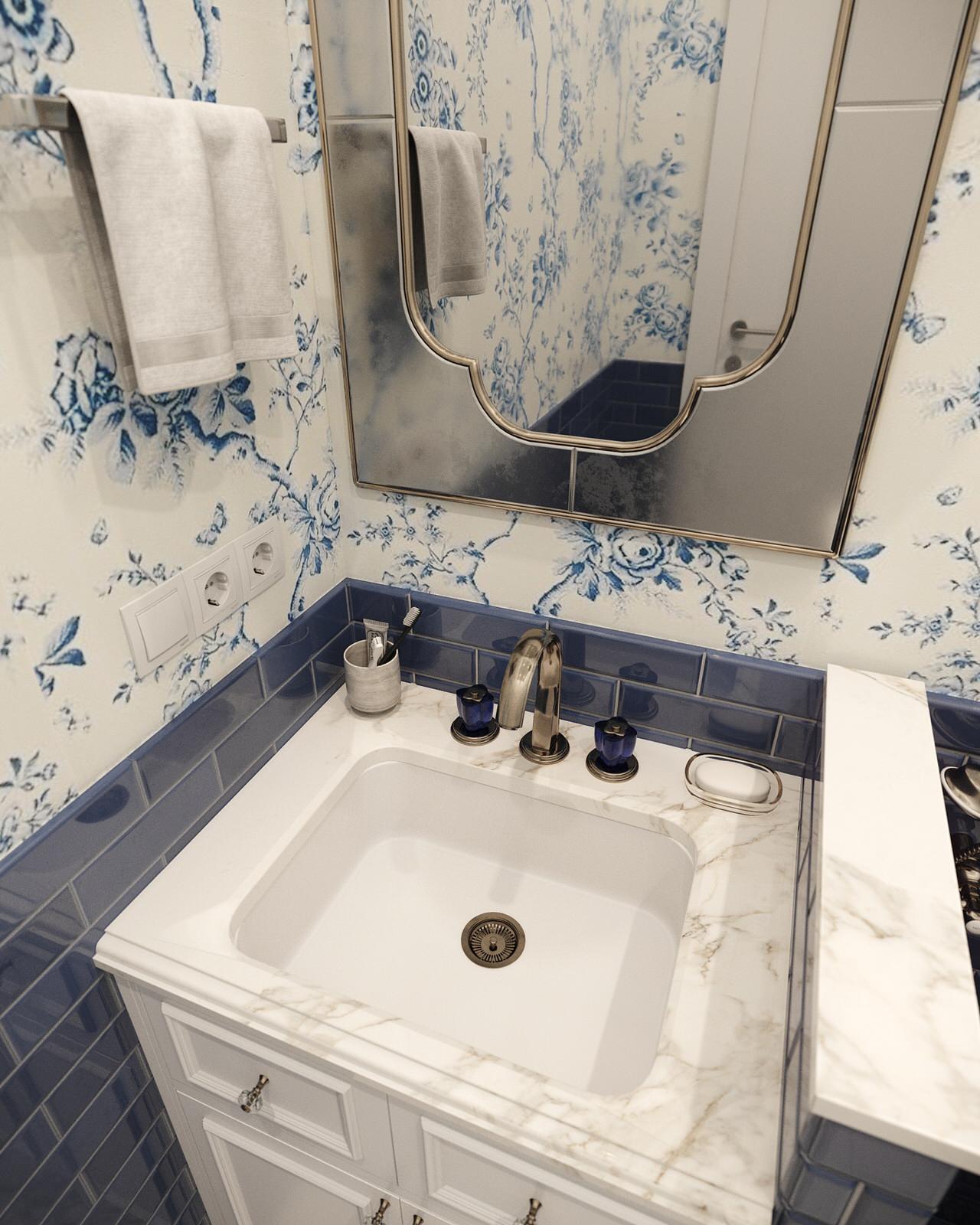 Визуализация санузла с душем для собаки