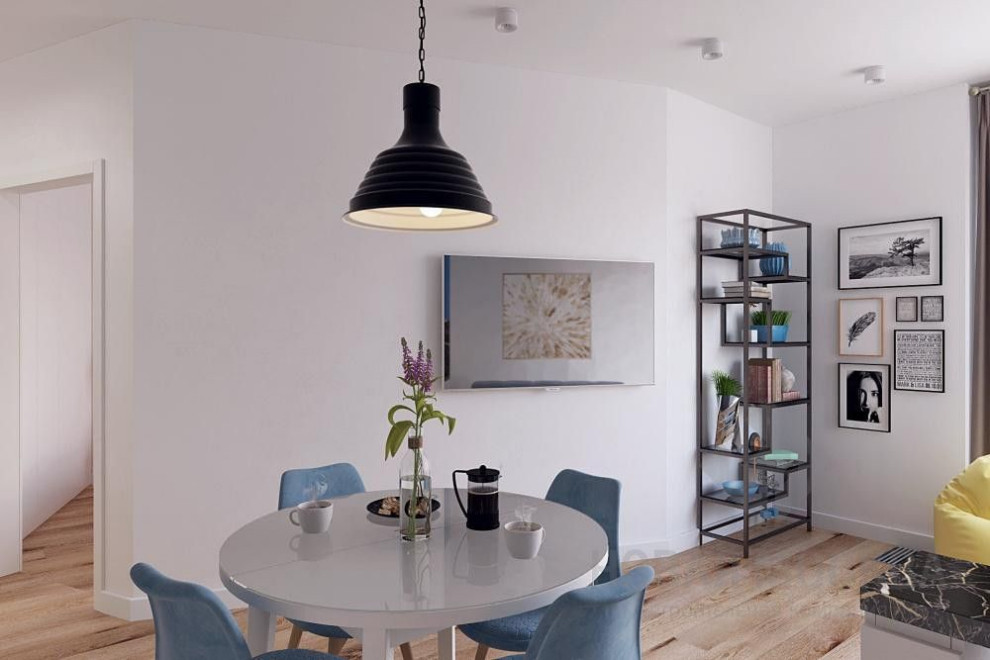 Дизайн-проект студии 45 кв.м в ЖК «Новая звезда»