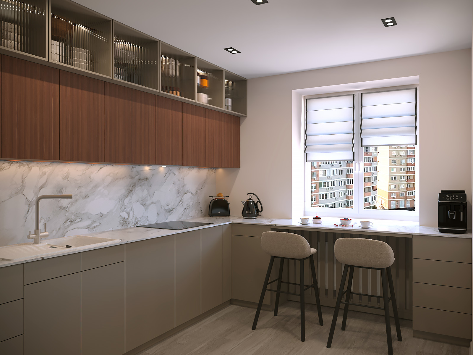 Современная квартира в новостройке.