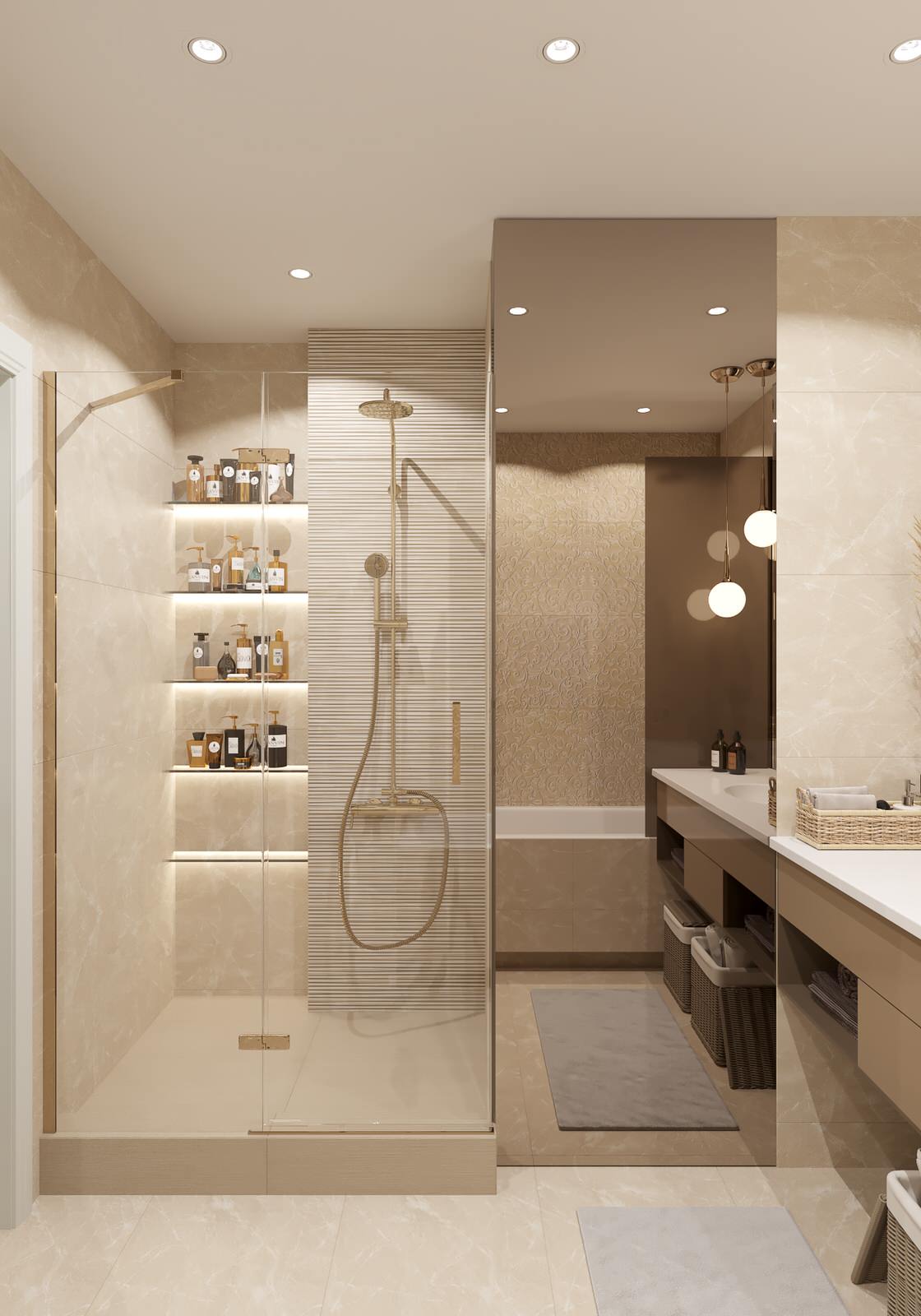 4-к квартира 105 м² в бардовых цветах