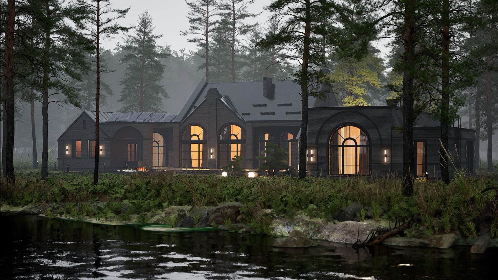 Загородный дом в стиле современный Голландский Модерн (Dutch modern house)