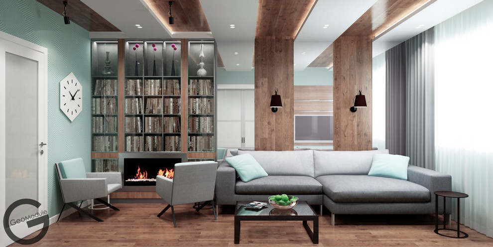 Проект квартиры для семьи с ребенком. "Вода и земля"