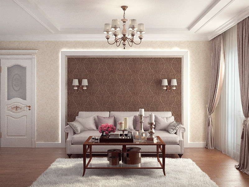 зал в классическом стиле