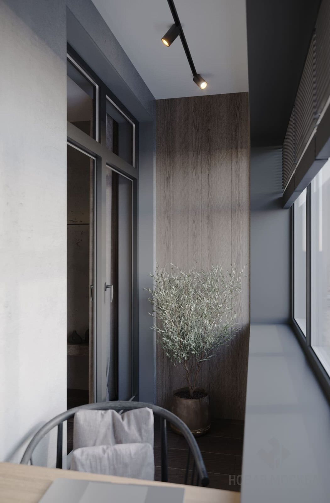 Дизайн-проект однокомнатной квартиры 42 кв.м в ЖК «Скандинавия»