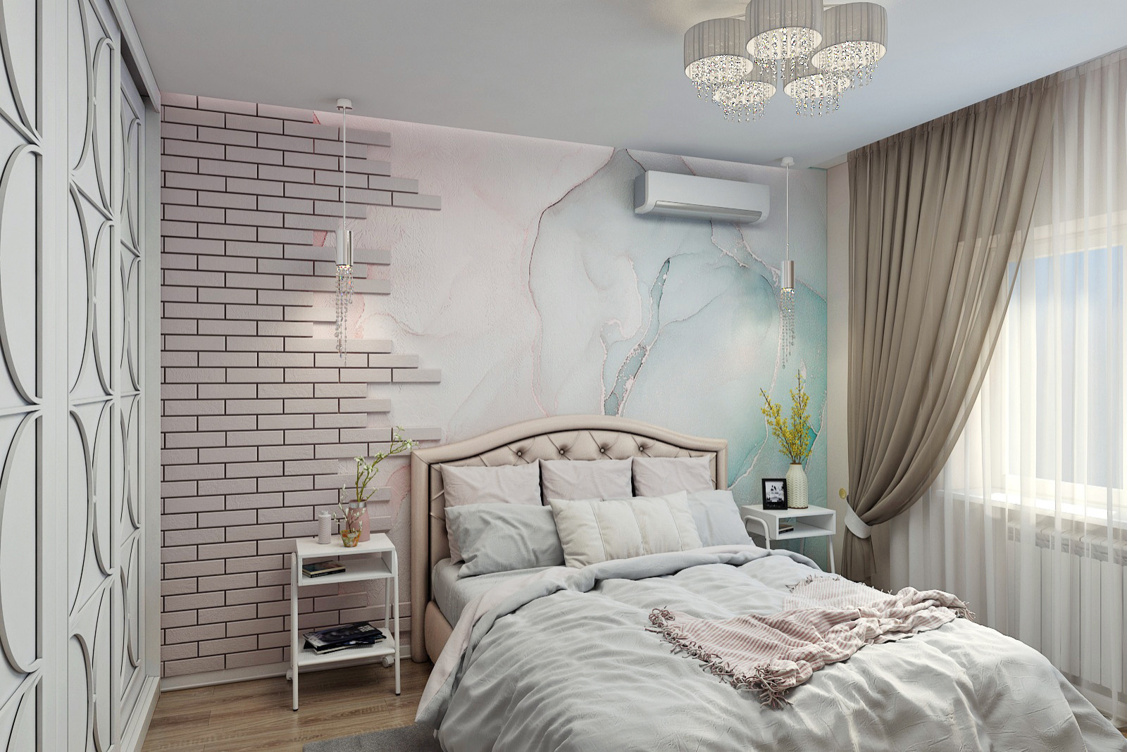Обложка проекта: СПАЛЬНЯ С МРАМОРНЫМ РИСУНКОМ