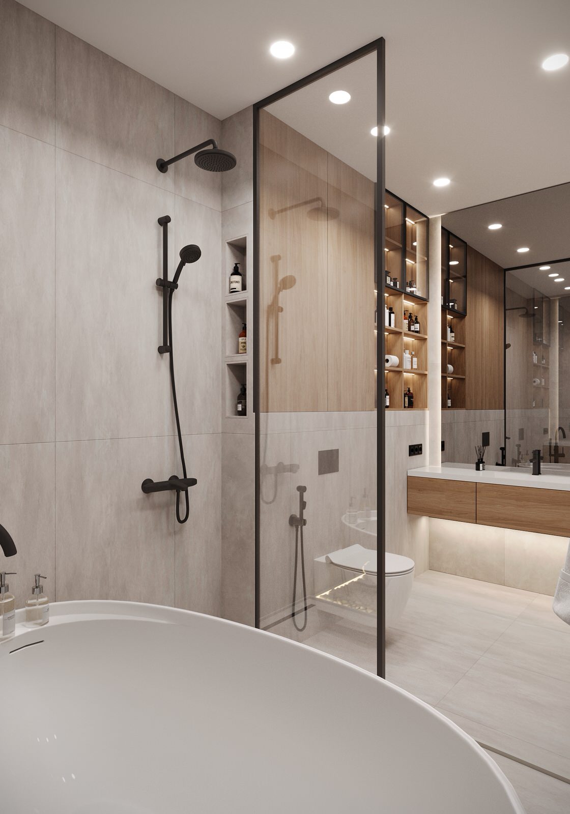 Обложка проекта: Визуализация ванной комнаты