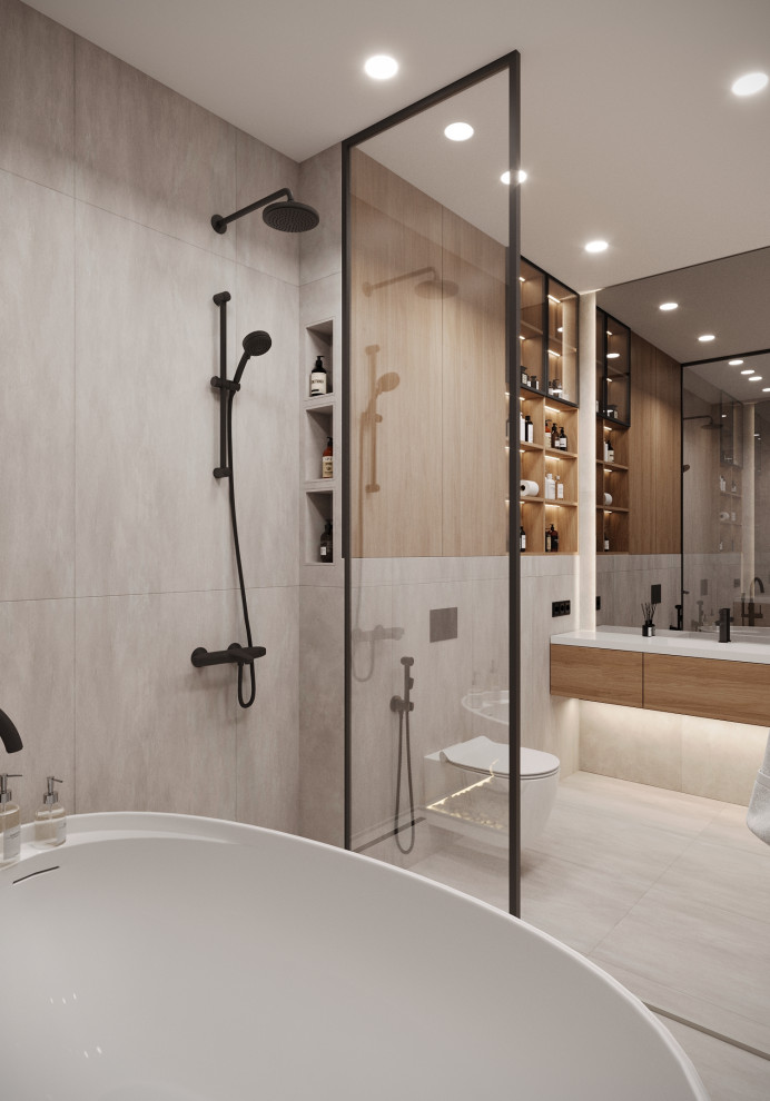 Обложка проекта: Визуализация ванной комнаты